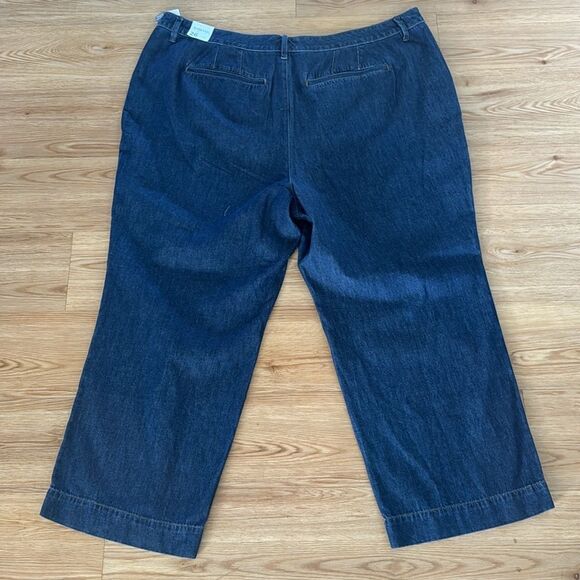 Lane Bryant Women's Dressy Trouser Jeans Sz 26 Mid Rise Classic Plus Blue New - Picture 10 of 11